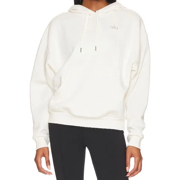 Alo Yoga Accolade Hoodie Ivory M - Picture 11 of 13